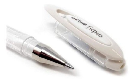 Caneta em gel branca Uni-ball Signo thumbnail