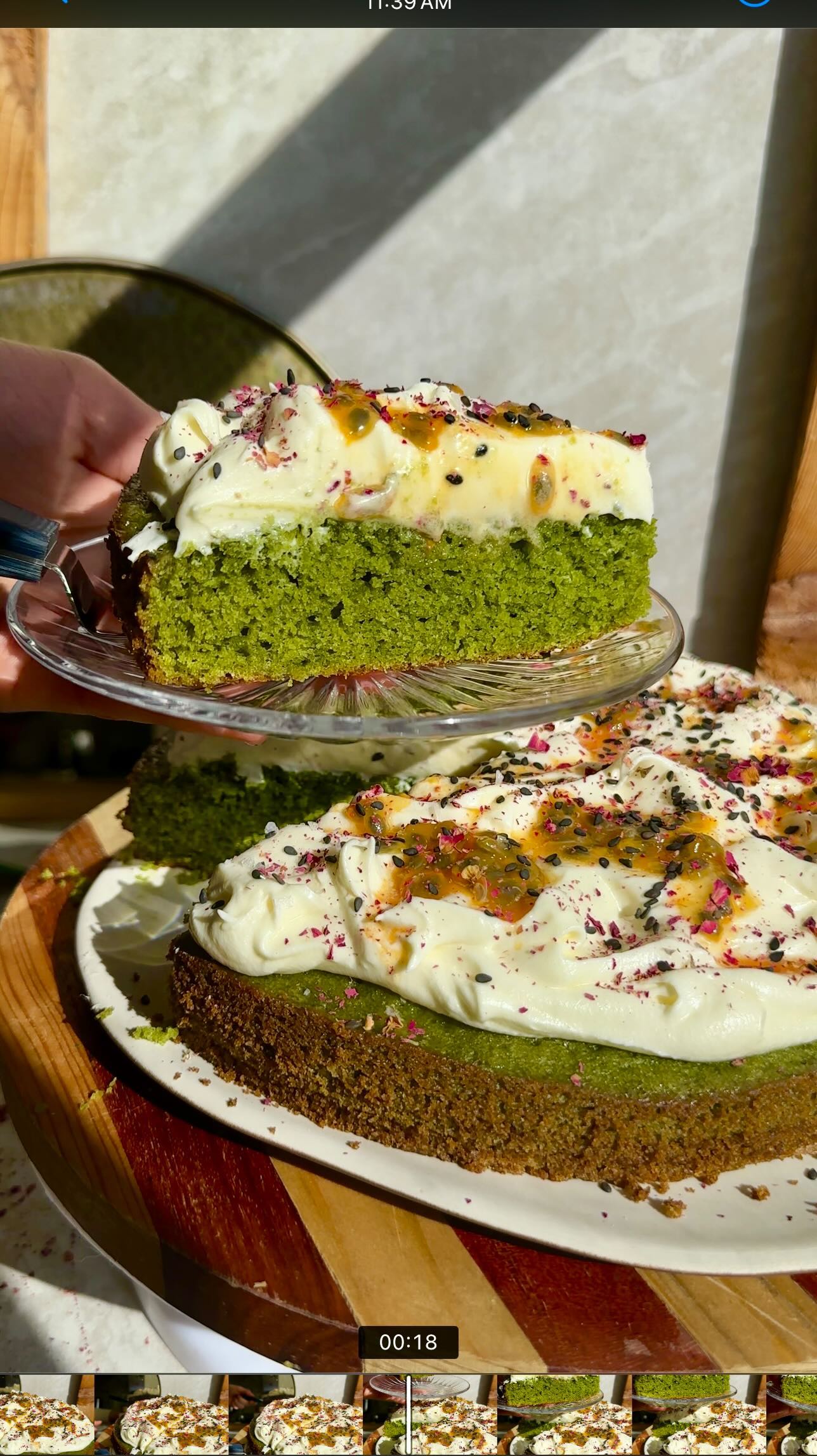 Matcha. Orange Blossom. Passion Fruit. Olive Oil Cake. 🎂 🍵

My version of a love cake- with some added caffeine to keep 