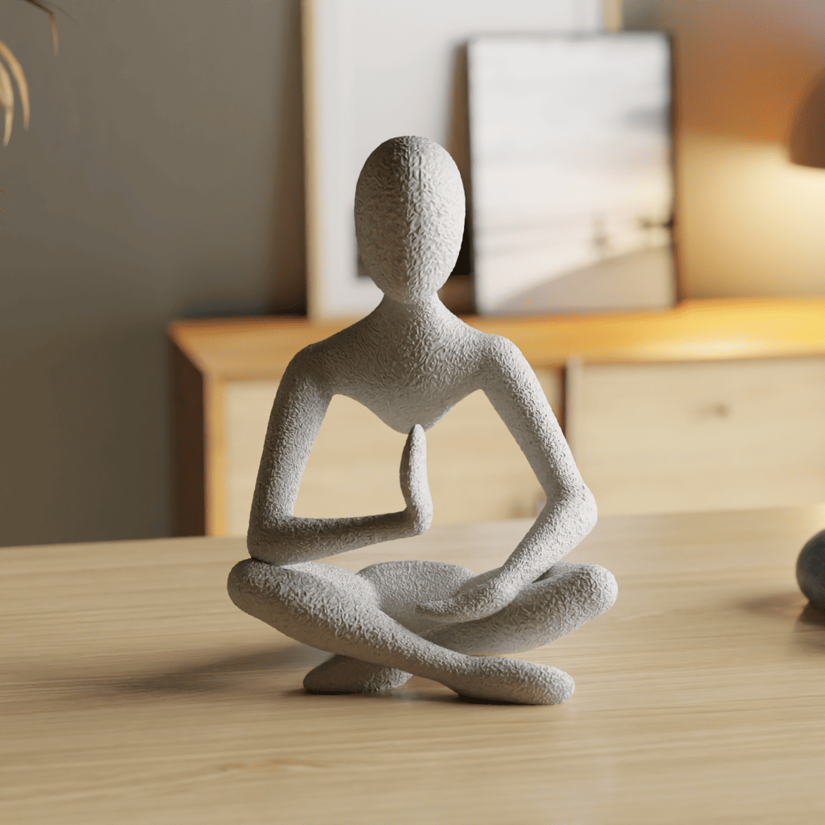 Escultura Minimalista Meditando - Impressão 3D thumbnail