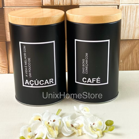 Kit Porta Mantimentos Café Açúcar  thumbnail