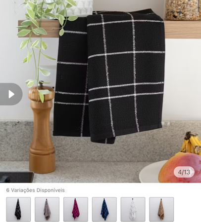 K4 panos de prato preto thumbnail