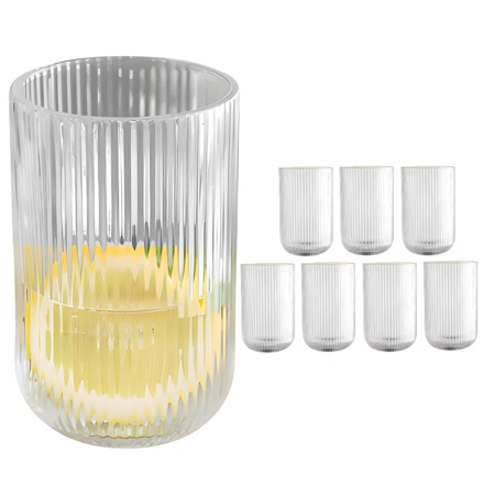 Jogo de copos canelado 6 unidades thumbnail