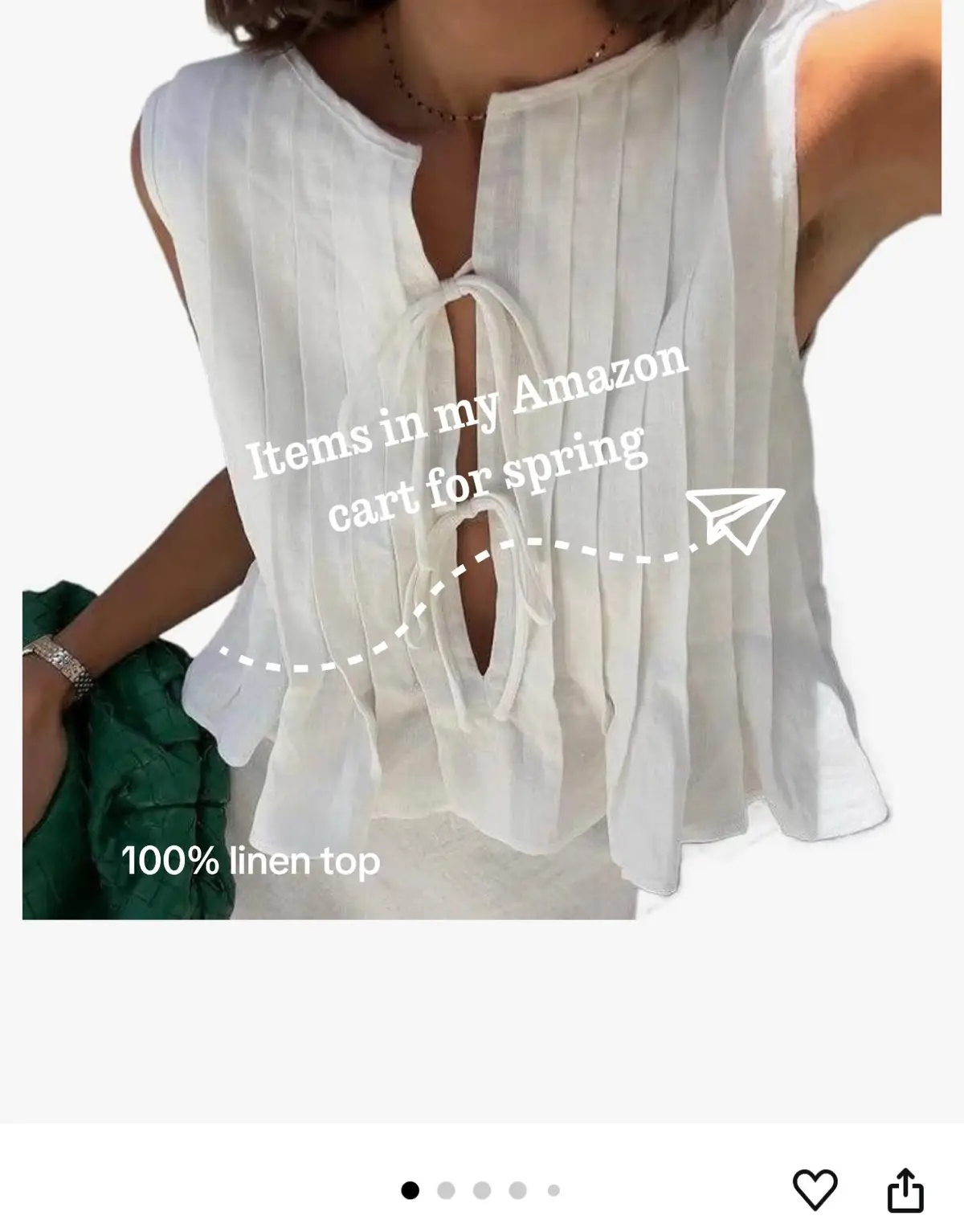 What’s in my Amazon cart for spring. Linen, cotton, natural textures, light greens and red pops are the vibe I’m buildin