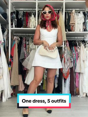 Pack more for less - 5 different summer travel looks from one dress, which one is your fav outfit? #travelstyle #europes