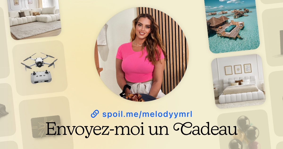 Send gifts to Melody via Spoil Me thumbnail