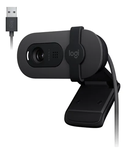 Webcam Full Hd Logitech Brio 100 - Grafite Preto thumbnail