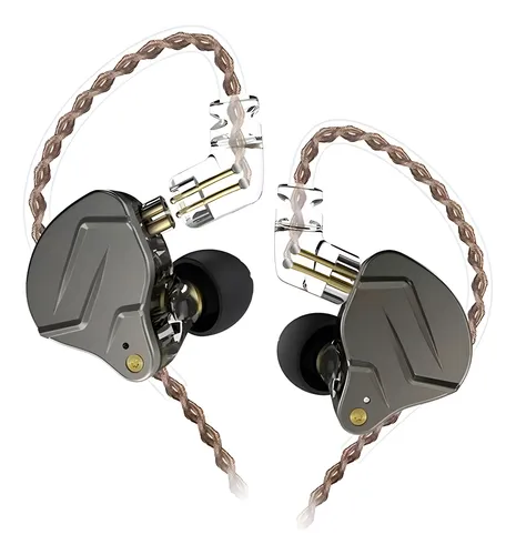 Fone De Ouvido In-ear Kz Acoustics Zsn Pro Standard Cinza Sem Mic Gray thumbnail