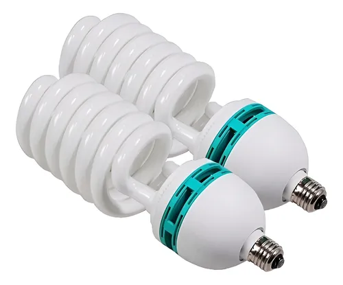 2x Lâmpada Tricool Espiral E27 135w 5500k Estúdio Softbox 110v thumbnail