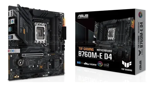 Placa Mãe Asus Tuf Gaming B760m-e D4 B760 Lga 1700 Matx Ddr4 Preto thumbnail