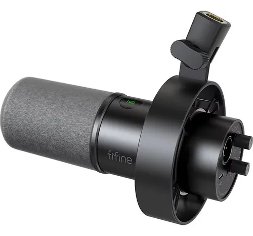 Microfone Dinâmico Fifine K688 Usb Xlr Gravação Podcast Preto thumbnail