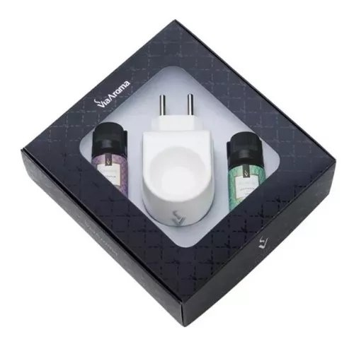 Difusor Via Aroma Elétrico Kit Com 2 Essencias  thumbnail