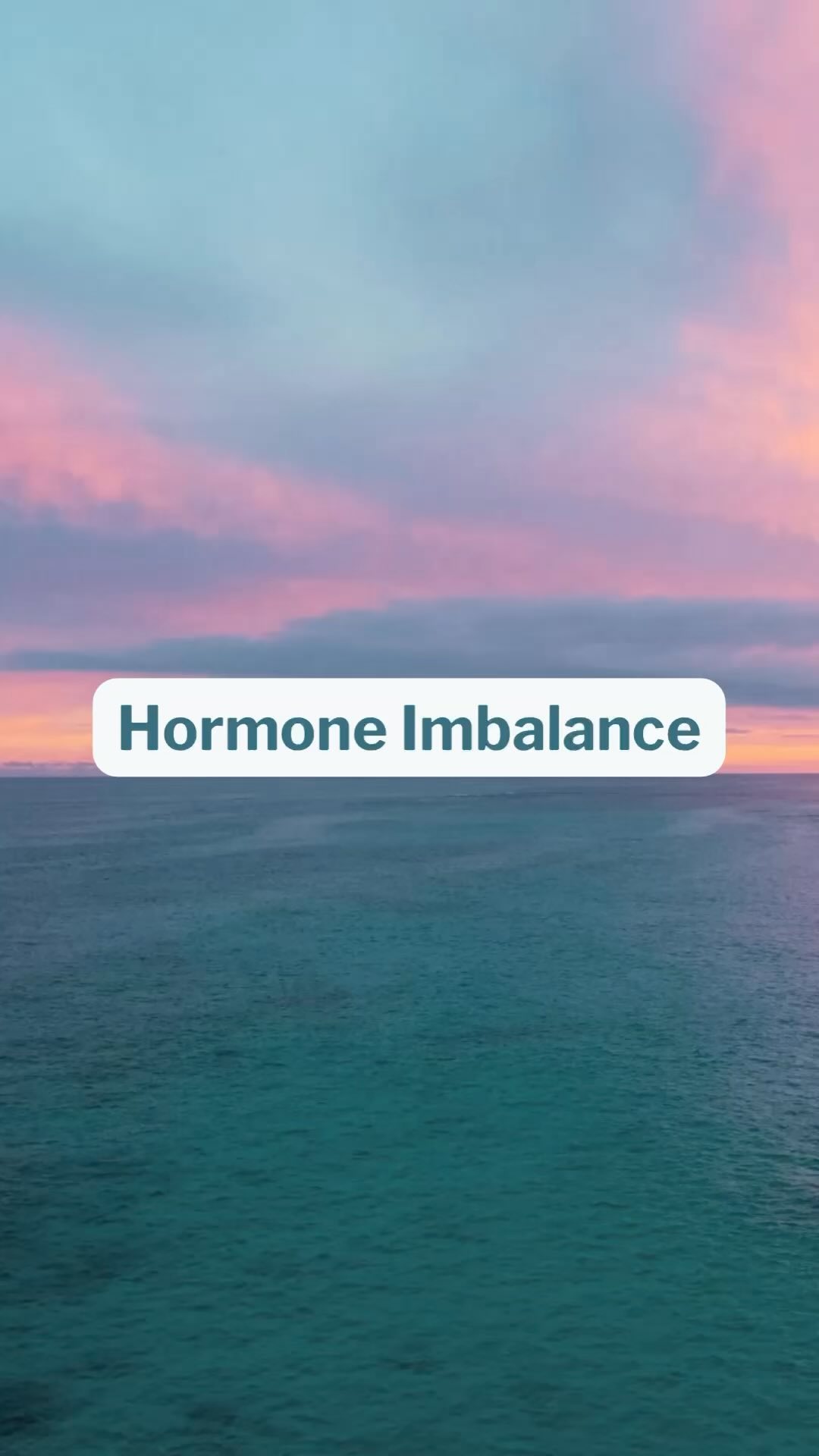 ⚖️ Hormone Imbalance:

Hormone balance is essential to the function of your entire body, and all of its systems. 

If yo