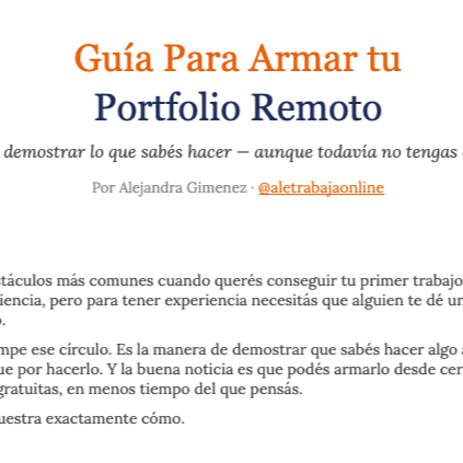 ¿Cómo hago un Portfolio? thumbnail