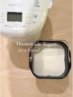 Making yogurt in a bread maker is so simple & delicious!  My bread maker has a yogurt setting so it’s a close the lid an