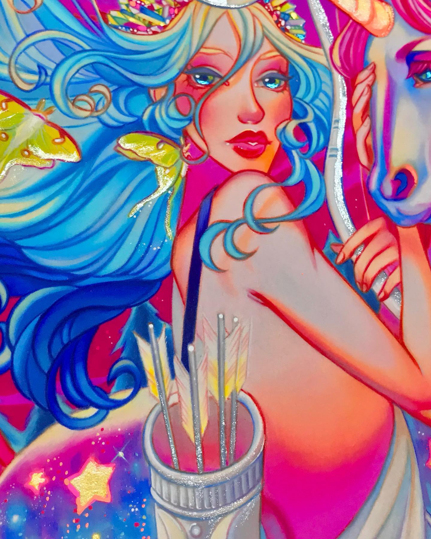 I am so happy to announce an artwork of mine got rendered by @diamondartclub  in a beautiful colorful shiny new diamond 