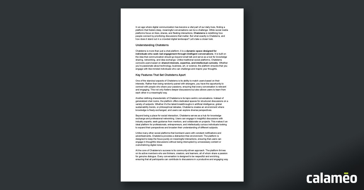 What Is Chatsterra A New Era Of Meaningful Conversations thumbnail