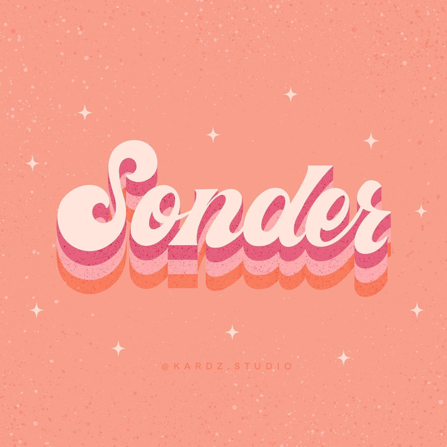 Day 30 - Contrast
#letteringstylechallenge2023 by @aureliemaron 

The word for today… Sonder: verb.- “To realize that ev