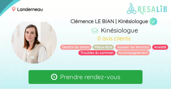 Clémence LE BIAN | Kinésiologue - Kinésiologue à Landerneau | Resalib thumbnail
