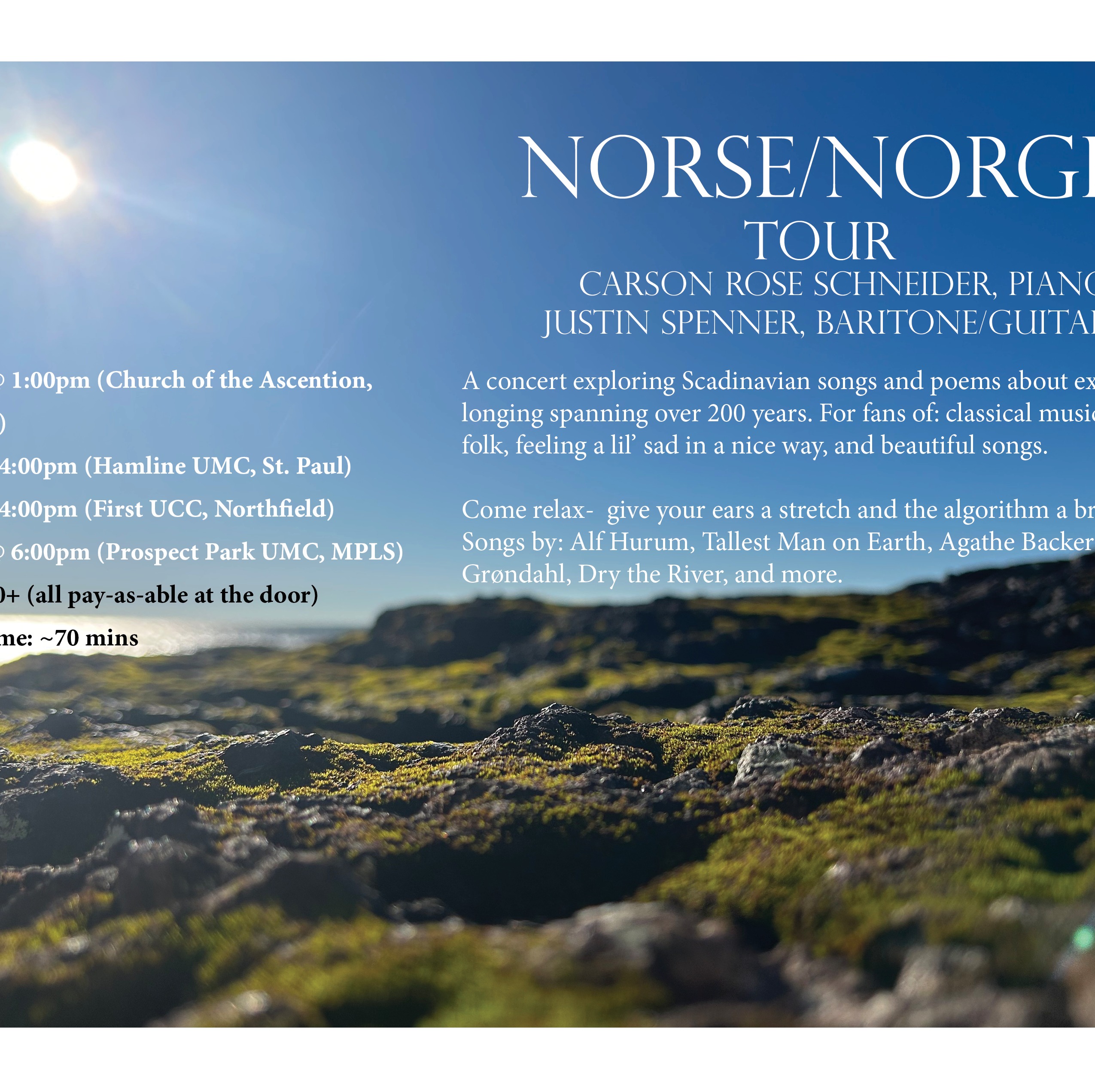 Upcoming Neat Stuff — norse/norge tour thumbnail