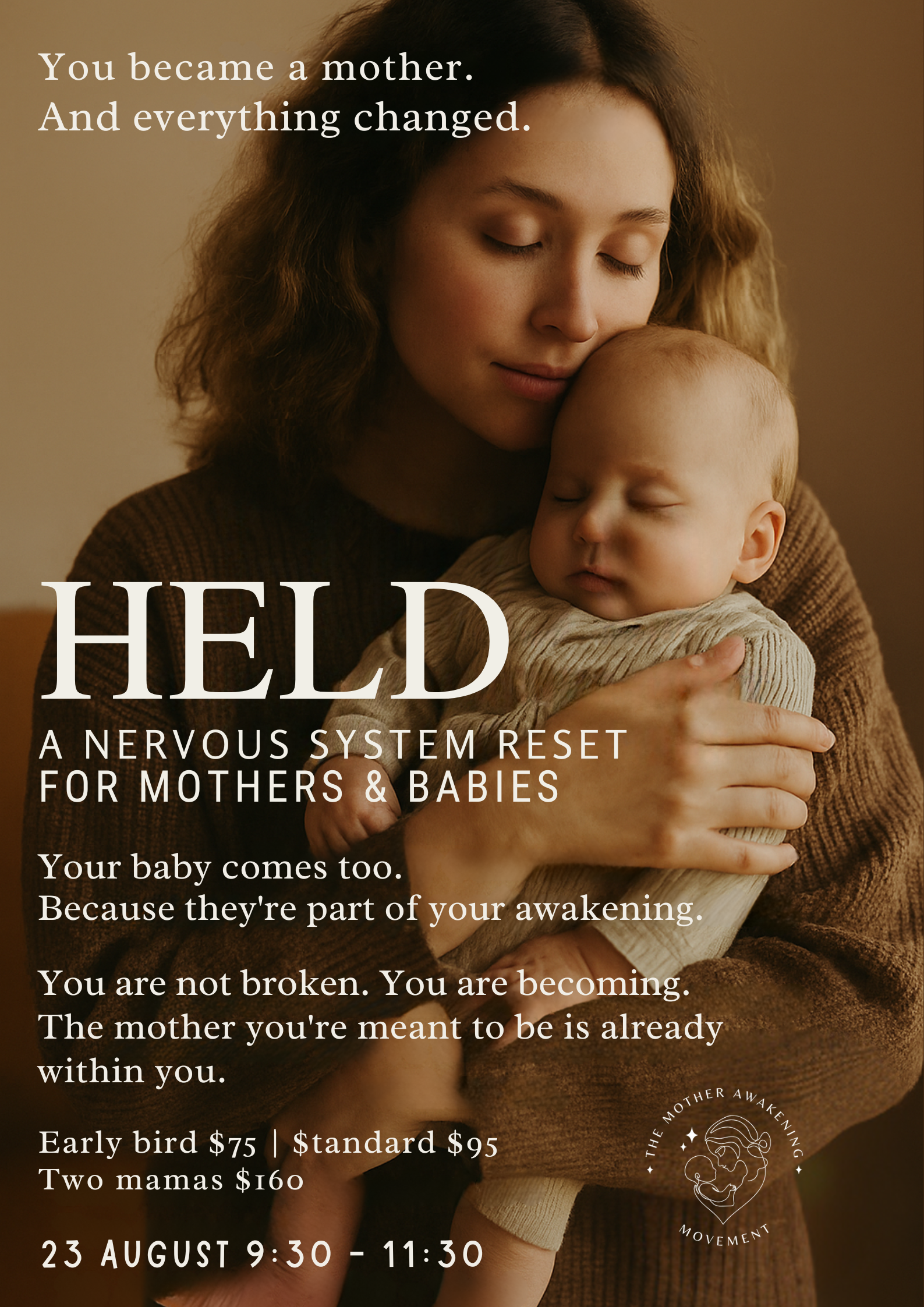 Sunshine Coast Mother & Baby Workshop | Nervous System Healing | HELD thumbnail