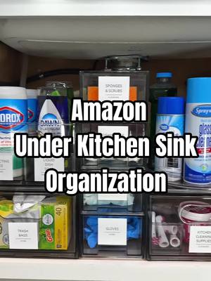 Comment “KITCHEN” for these Amazon links 🔗 My under the kitchen sink setup just got a serious upgrade 😍✨ These clear bin