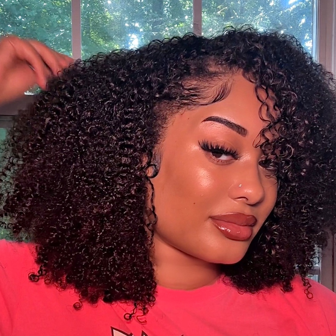 CURLYME HAIR 180 DENSITY AFRO KINKY CURLY WIG thumbnail