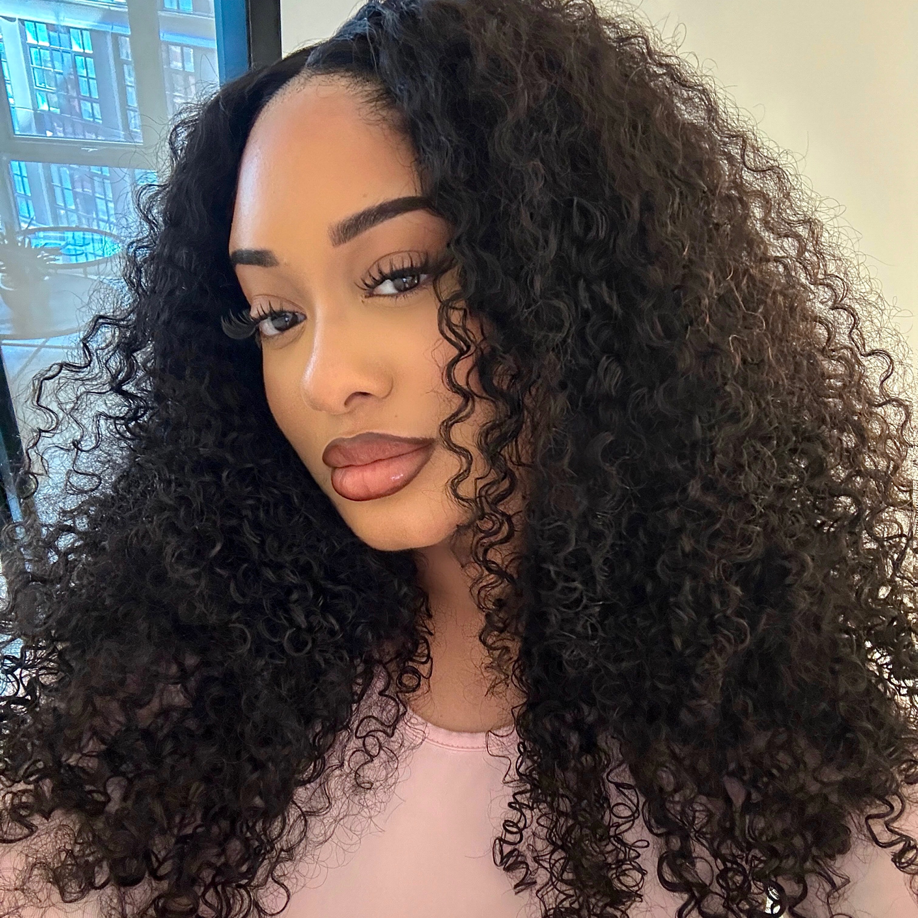 LEMODA 200% DENSITY FULL 13X6 SKINLIKE REAL HD LACE FRONTAL WIGS BURMESE CURLY thumbnail