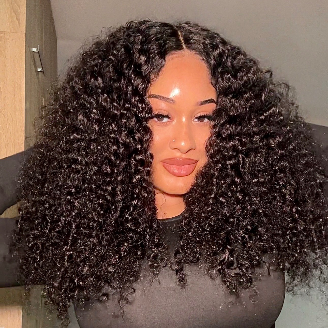 OQ HAIR 13X6 LACE BURMESE CURLY GLUELESS WIG 26" thumbnail