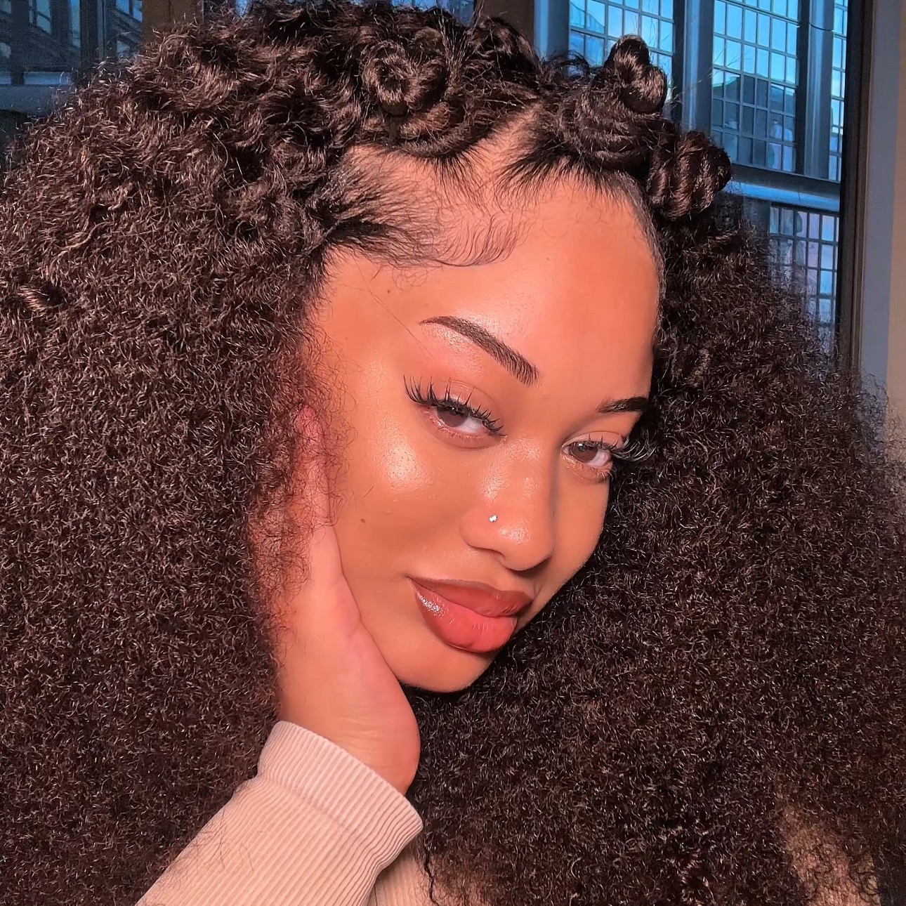 ISEEHAIR 26” KINKY CURLY 250 DENSITY WIG thumbnail