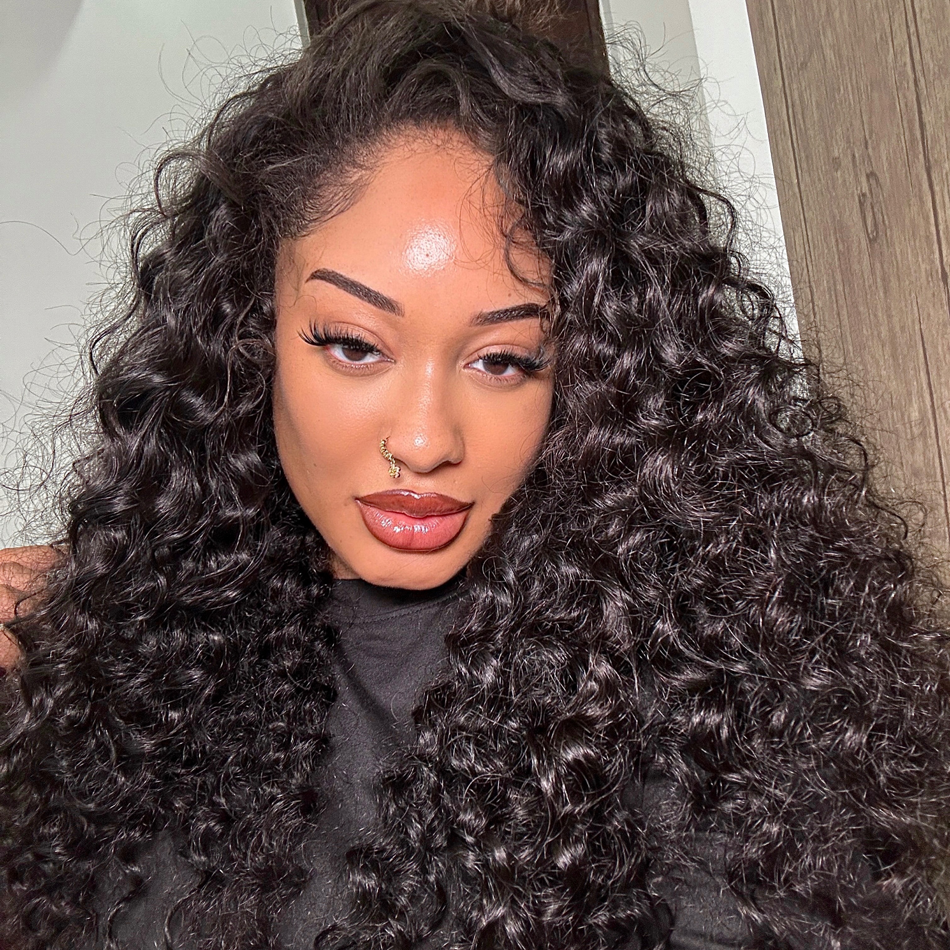 ISEE New In Loose Curly Half Wig Invisible Hairline Loose Deep Flip Over Wig Beginner Friendly thumbnail