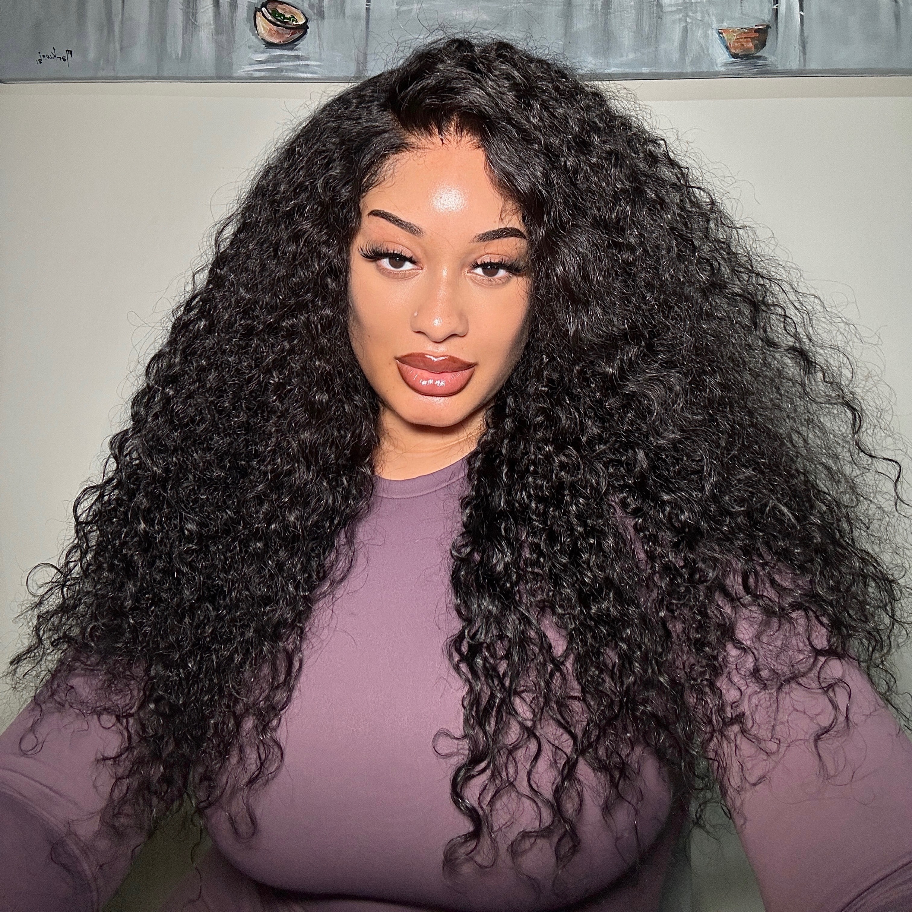 🔥 ♥️ UNice 7x5 Bye Bye Knots & 13x4 Pre-Everything™ Lace Frontal Natural Black Bouncy Water Wave Curly Invisi Drawstring No Baby Hair ♥️ 🔥 thumbnail