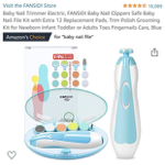 Baby Nail Trimmer Electric ✂️ thumbnail
