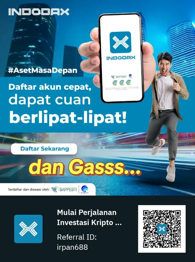 🔥 Daftar akun di Indodax sekarang, langsung siap dapet cuan berlipat-lipat! 💸 Gak perlu ribet, cukup scan QR atau pakai 