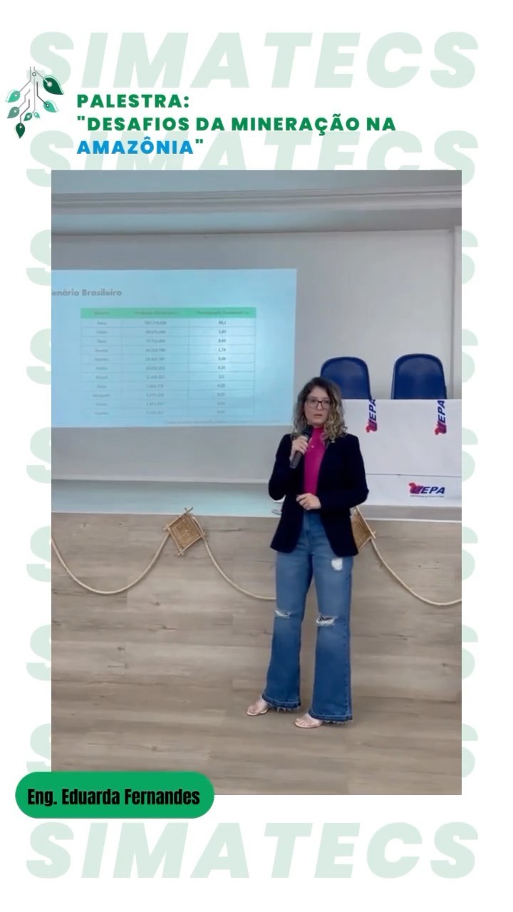 "Uma tarde de insights valiosos! 🌳⛏️🗣️ Queremos agradecer do fundo do coração à nossa ministrante, Eng. Eduarda Fernande