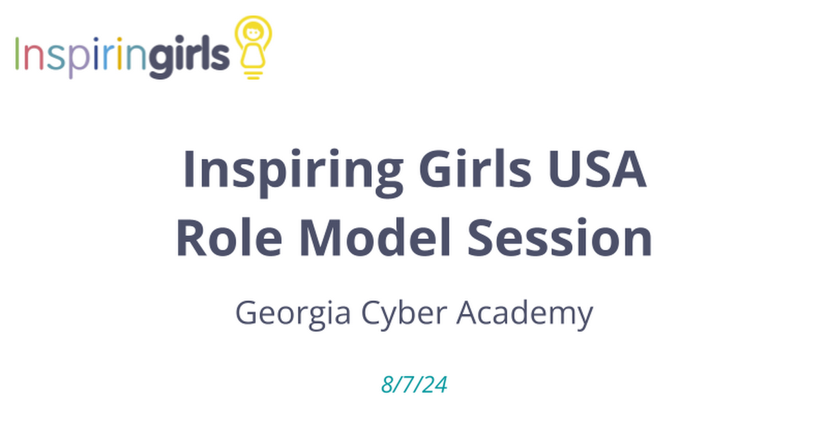 InspiringGirls STEM  Slides thumbnail