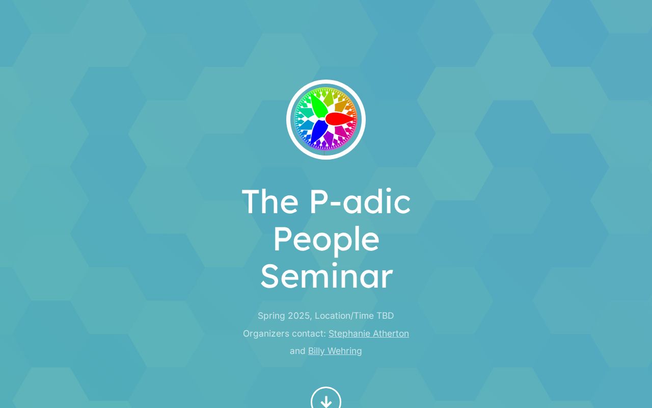The P-adic People Seminar thumbnail
