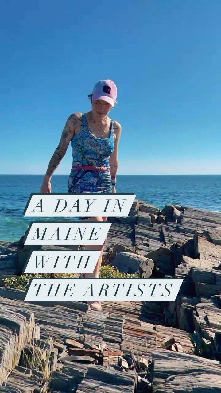 @thetechmargin & @coconnorpainting present “A Day in Maine with the Artists” Each print is designed and transferred lovi