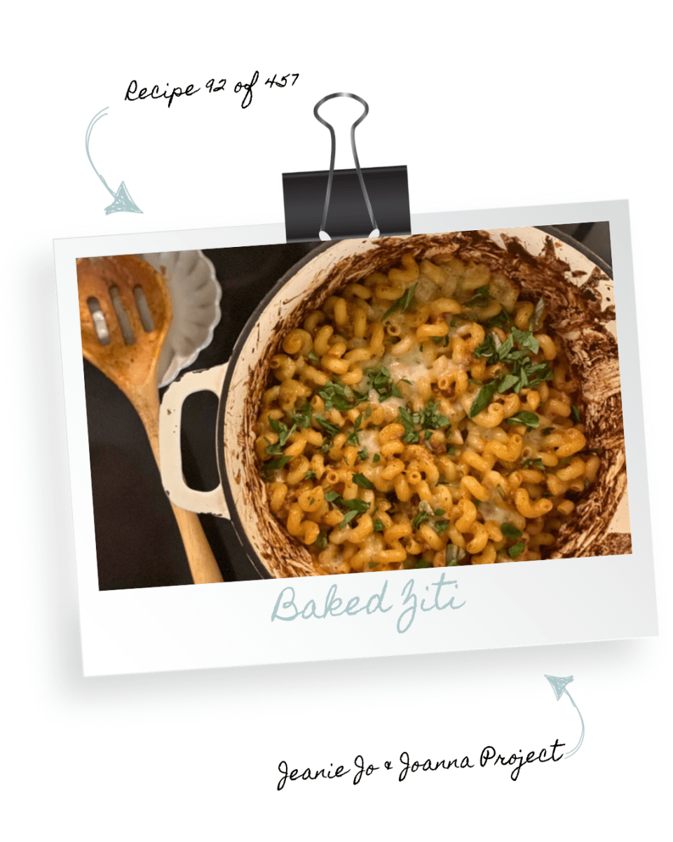 The Jeanie Jo & Joanna Project Recipe 92 of 457: Baked Ziti thumbnail
