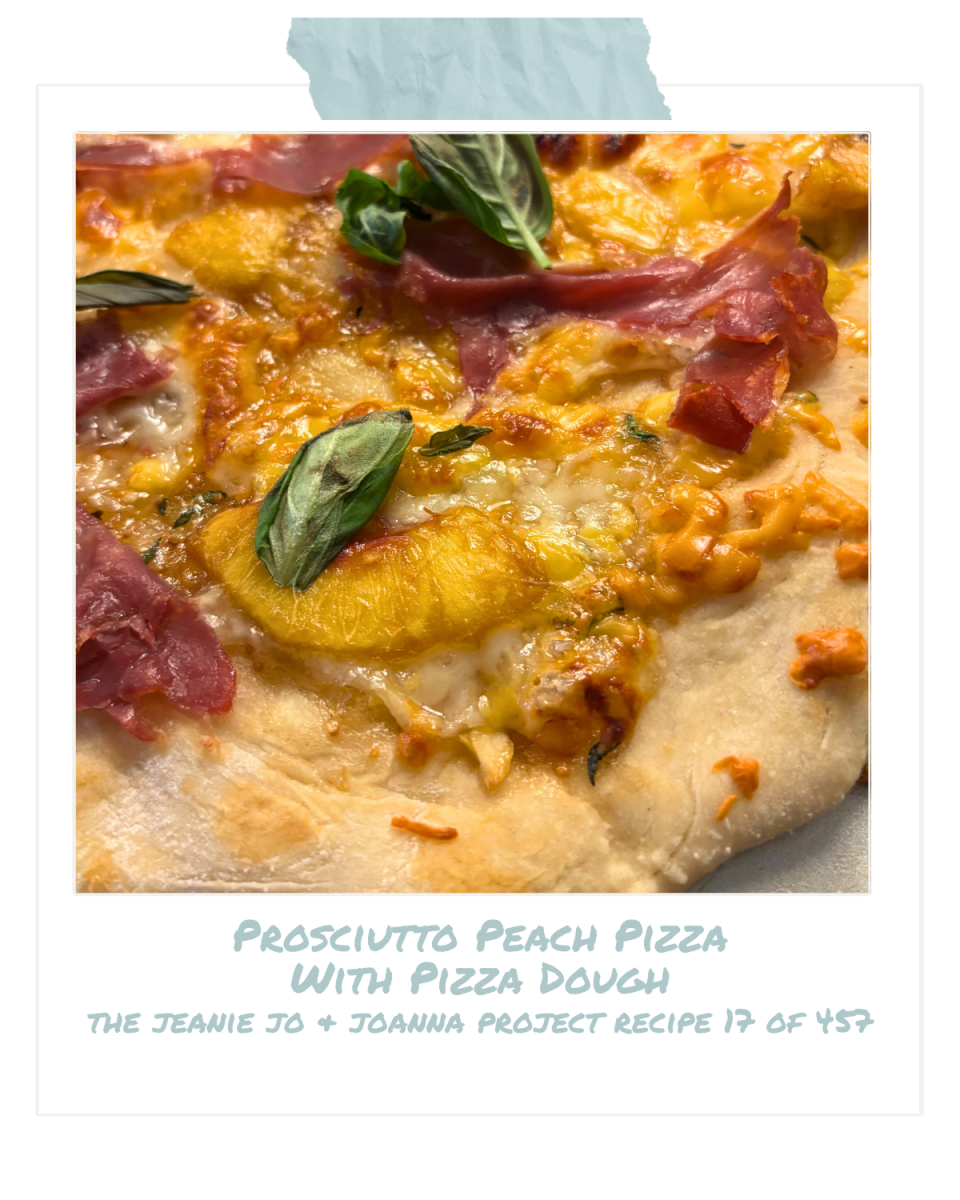 The Jeanie Jo & Joanna Project Recipe 17 of 457: Prosciutto Peach Pizza With Pizza Dough thumbnail