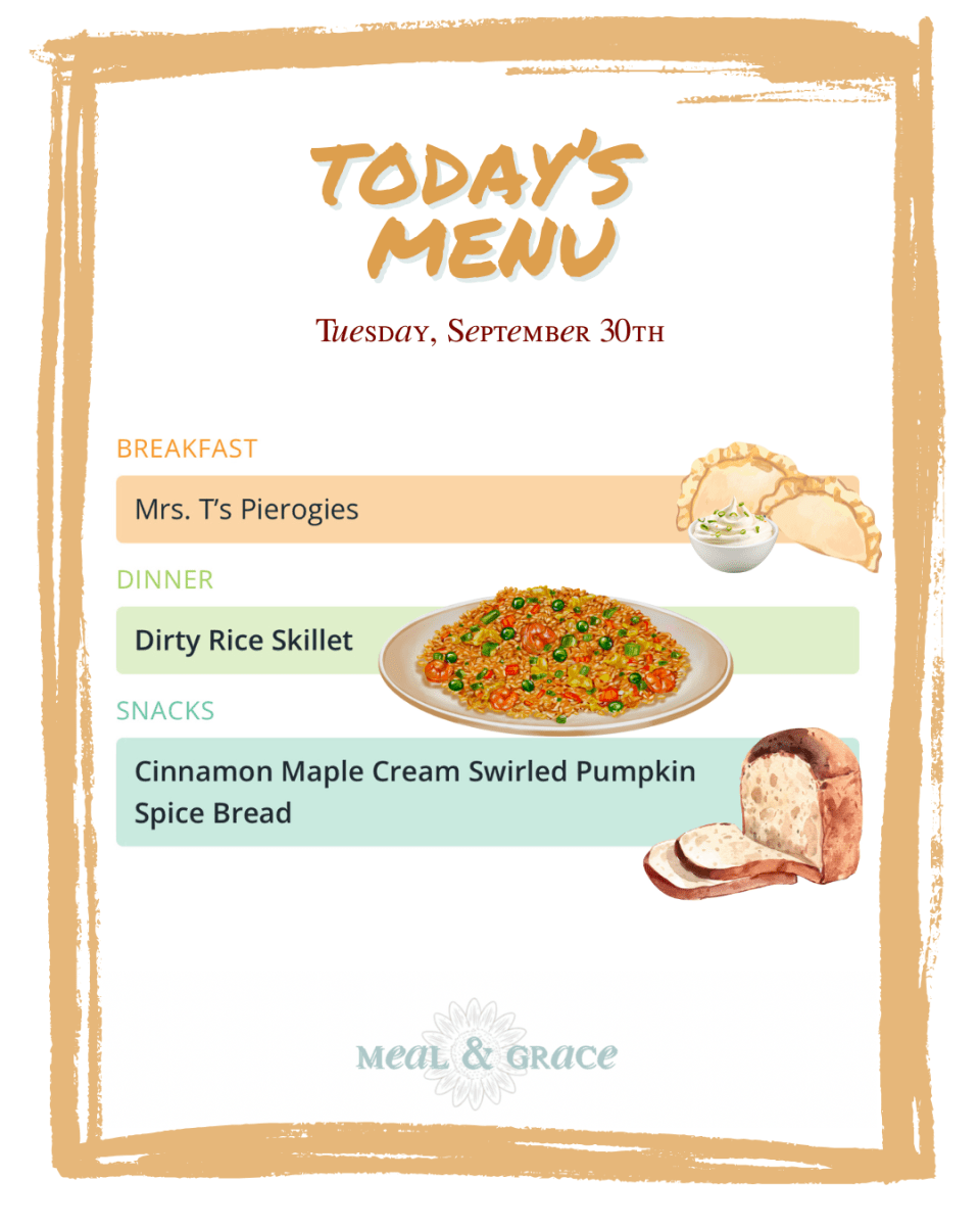 Tuesday, September 30, 2025 Menu thumbnail