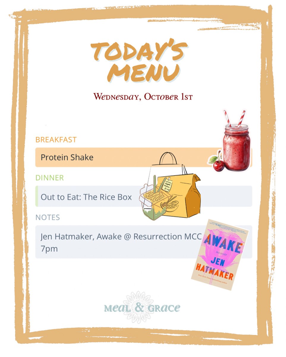 Wednesday, October 1, 2025 Menu thumbnail