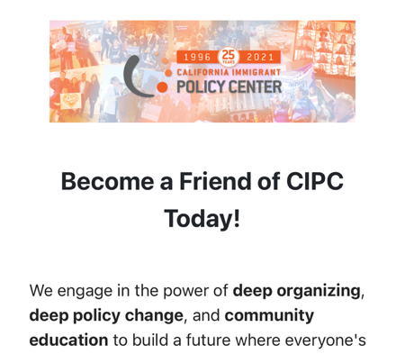 California Immigrant Policy Center thumbnail