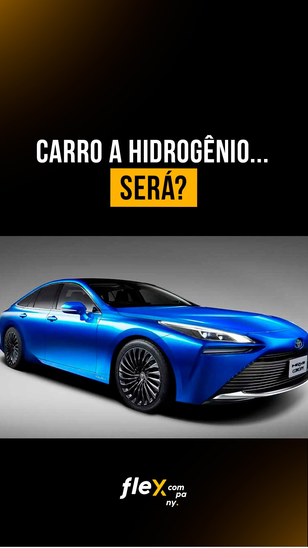 💡🚗🔋 O futuro da mobilidade sustentável já está em movimento! A Toyota está desenvolvendo o Mirai, um carro movido a hidr