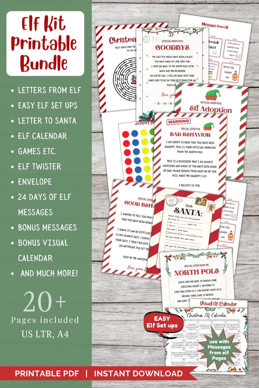 Elf Kit Printable, EASY Elf Setups, Elf accessories, Elf Letters, Elf Games — Sunflower Child Designs thumbnail