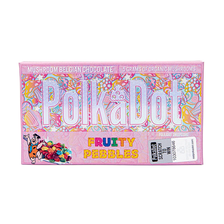 PolkaDot Fruity Pebbles White Chocolate Bar 5G - PolkaDot Mushroom thumbnail