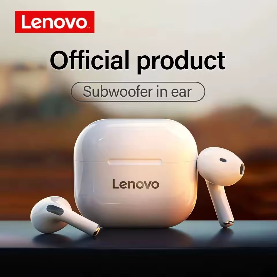 Lenovo-LP40 Auscultadores Sem Fio, TWS Fones De Ouvido Bluetooth, Touch Control, Sport Headset, Fones De Ouvido Estéreo Para Telefone, Android, Original thumbnail