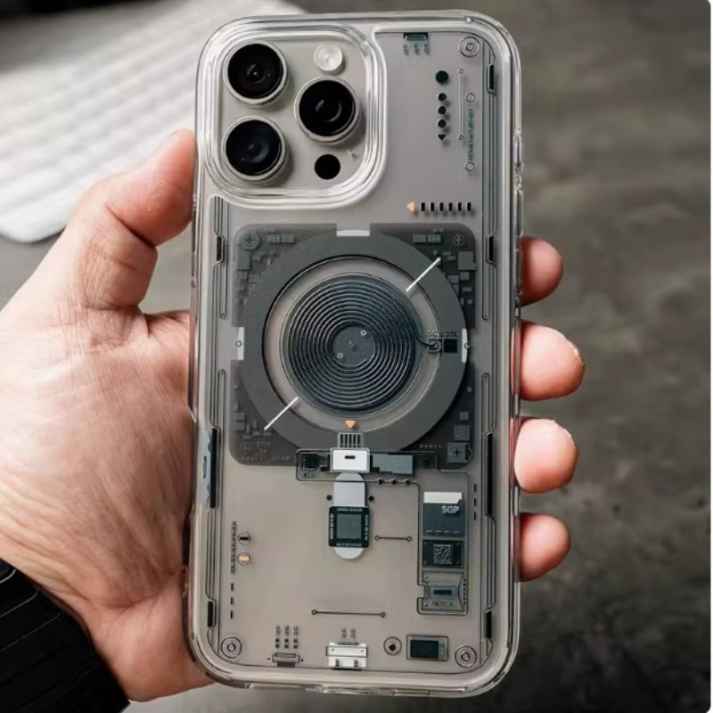 Capa para iphone 16 pro max, 15 plus, magnética thumbnail