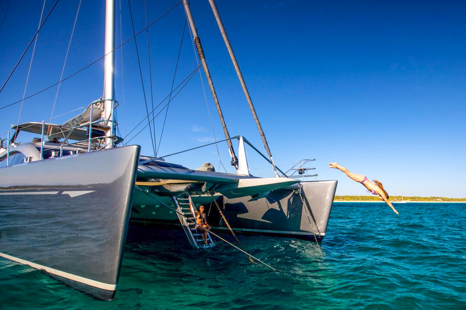 DISCOVERING BEAUTIFUL COASTS & ISLANDS FOR PLEASURE AND MARINE CONSERVATION ON A SAILING CATAMARAN thumbnail