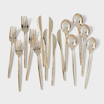 30ct Cutlery Set Gold - Spritz™ thumbnail