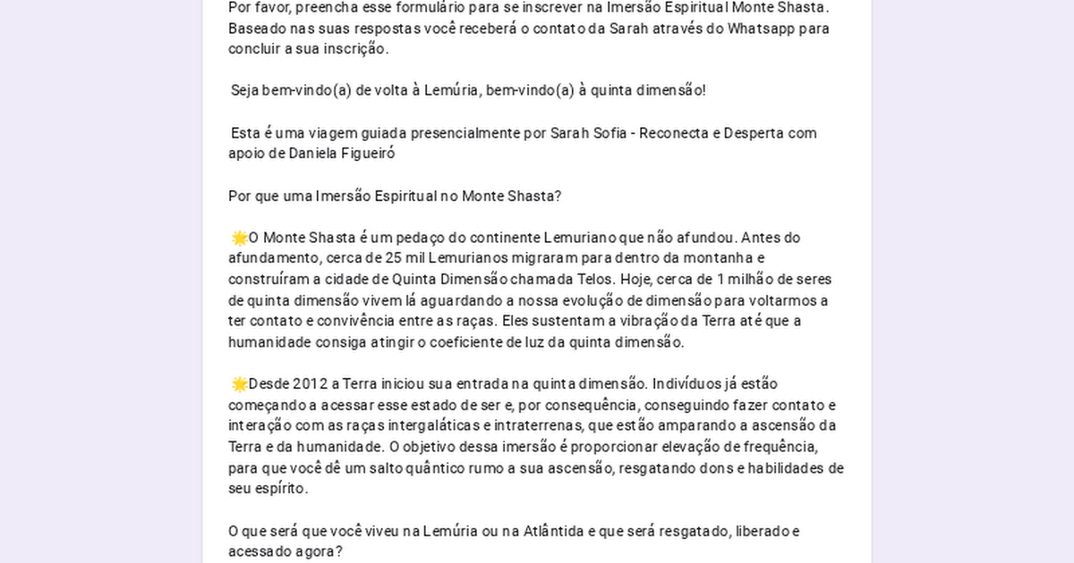 Expedição Reconecta e Desperta ao Monte Shasta -09/08-16/08 thumbnail